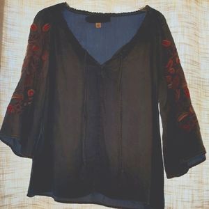 Denim blouse